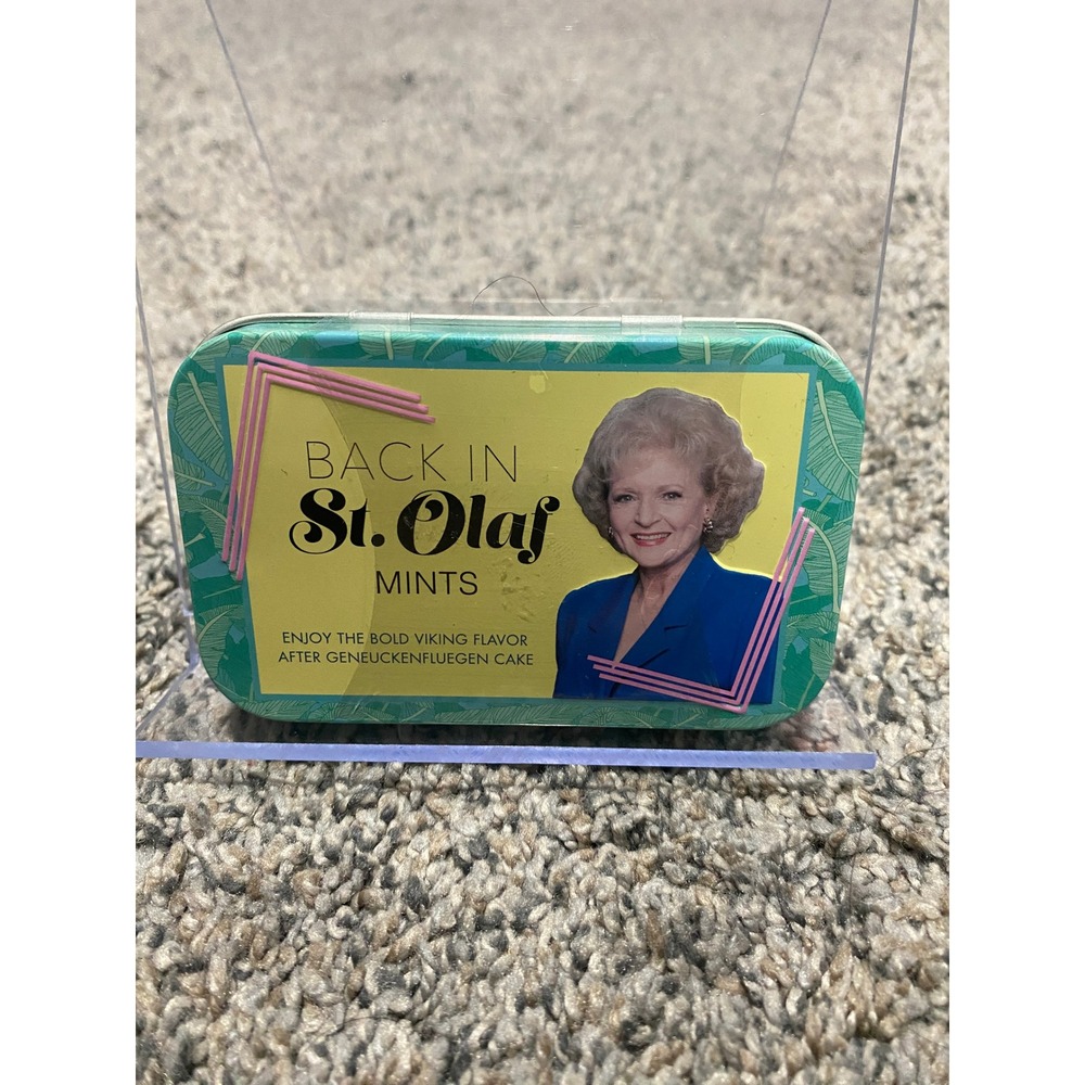 The Golden Girls Mints Back in St. Olaf Rose Nylund Betty White Tin Peppermint